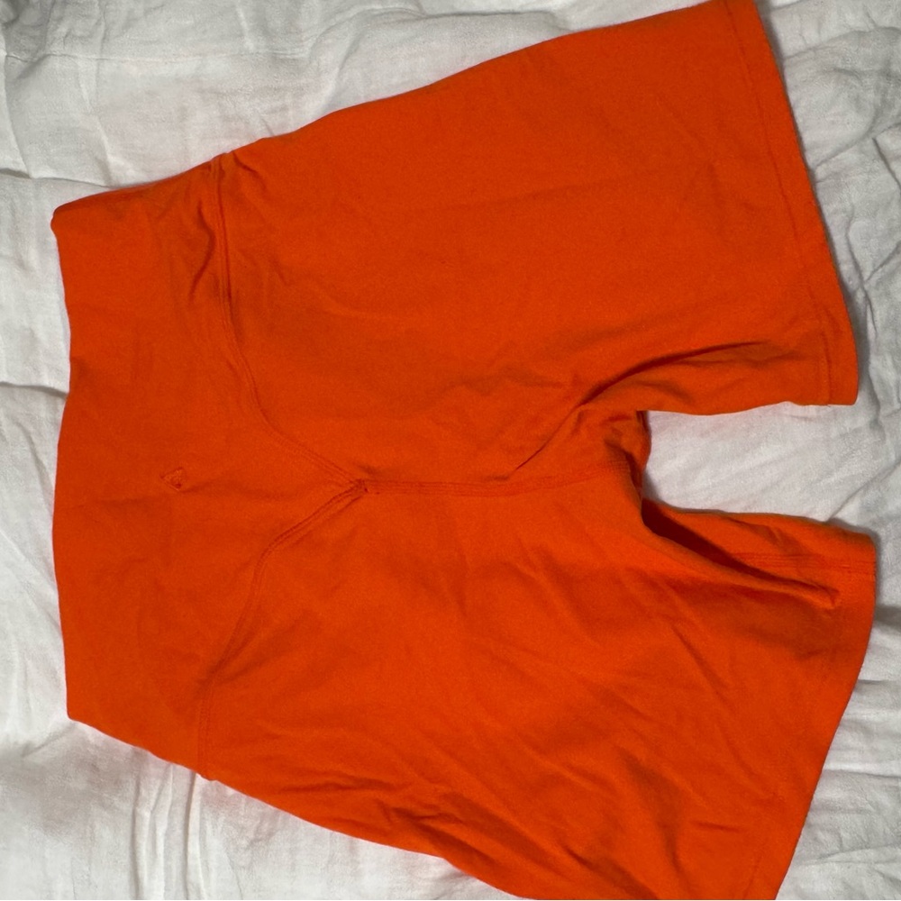 Vibrant Orange Women's Bike Shorts